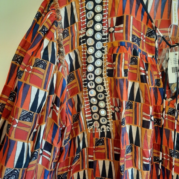 Anthropologie Verb Yasmeen Embroidered Peasant Blouse Top - Picture 12 of 16